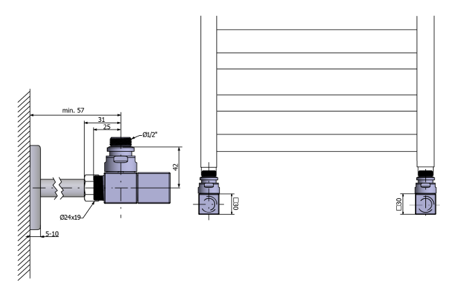 dimensiuni robineti inox