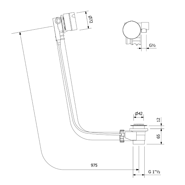 dimensiuni ventil bronz 975