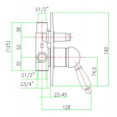schita kirke retro bronze