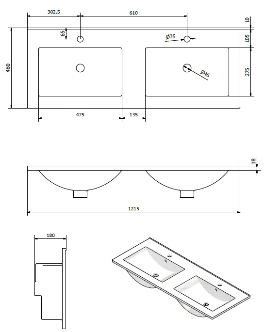 schita lavoar slim 120