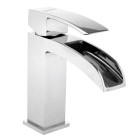 Baterie lavoar baie efect cascada Sapho Ginko cromata