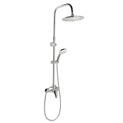 Set dus cu baterie inclulsa Aqualine Kasiopea, coloana inox, reglabil pe inaltime