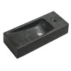 Lavoar piatra negru baie mica Sapho Blok 38 x 14 cm