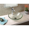 Lavoar baie sticla rotund aspect gheata 42 x 14 cm Sapho Ripple