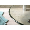 Lavoar baie sticla rotund aspect gheata 42 x 14 cm Sapho Ripple