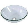 Lavoar baie sticla rotund aspect gheata 42 x 14 cm Sapho Ripple