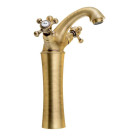 Baterie lavoar pe blat Reitano Antea Retro bronz periat