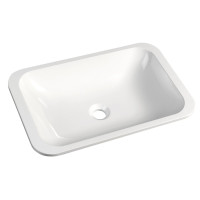 Lavoar baie sub blat dreptunghiular Sapho Japura 55 x 36 cm marmura compozit