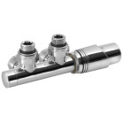 Robinet cu termostat Bruckner Wicher cromat, pentru radiatoare portprosop, 50 mm