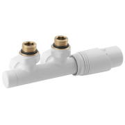Robinet alb cu termostat pentru radiator portprosop Bruckner Wicher