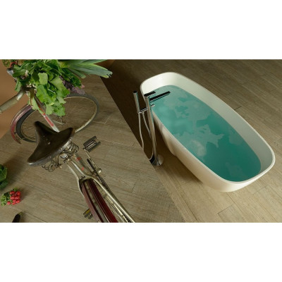 Cada baie marmura compozit Polysan Ipanema freestanding Cada baie marmura compozit Polysan Ipanema freestanding