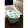 Cada baie freestanding marmura compozit 158 x 80 cm Polysan Nigra