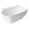 Cada baie freestanding marmura compozit 158 x 80 cm Polysan Nigra
