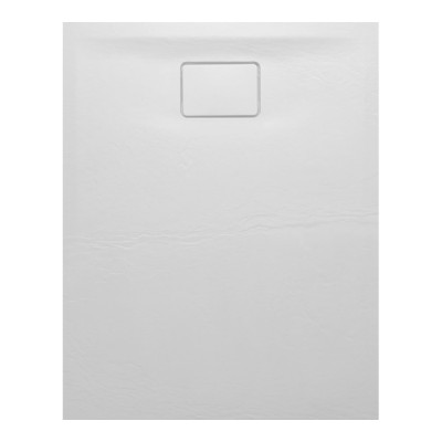 Cadita dus Sapho Acora 120 x 90x3.5 cm marmura compozit alb mat