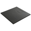Cadita dus Sapho Acora 90 x 90 x 3.5 cm marmura compozit negru antracit