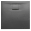 Cadita dus Sapho Acora 90 x 90 x 3.5 cm marmura compozit negru antracit