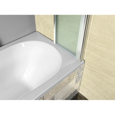 Paravan cada pliabil sticla semitransparenta Aqualine Vanda 100 x 140 cm