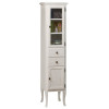 Dulap coloana baie Retro lemn masiv alb antichizat Sapho 40