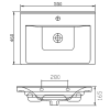 Lavoar pentru mobilier 55 x 46 Sapho Sava
