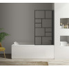 Paravan cada profile negre pliabil 80 x 140 Polysan Parana