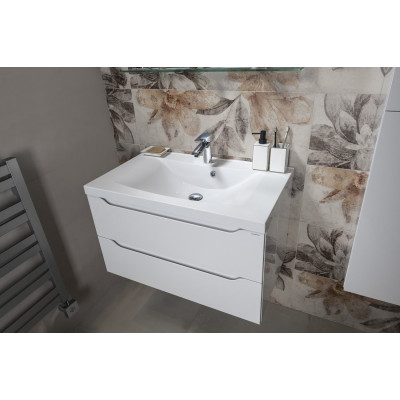 Lavoar marmura compozit pt mobilier 80 x 48 Sapho Luciola