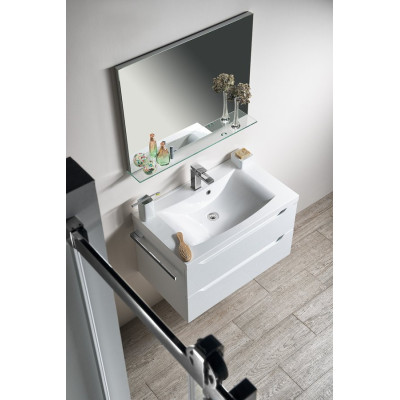 Lavoar marmura compozit pt mobilier 80 x 48 Sapho Luciola