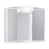Dulap baie plastic cu oglinzi, priza si iluminare Jokey Angy 59 x 50 x 15 cm