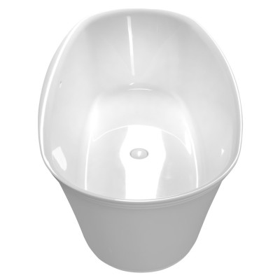 Cada baie ovala freestanding marmura compozit 170 x 80 cm Polysan Florina