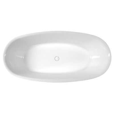 Cada baie ovala freestanding marmura compozit 170 x 80 cm Polysan Florina