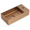 Lavoar mic dreptunghiular finisaj cupru 36.5 x 18 Sapho Aurum