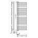 Radiator calorifer portprosop alb 596 x 1454 Aqualine Tubini Design