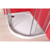 Cadita dus semirotunda 100 x 80 cm Gelco Riva stanga