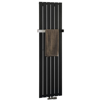 Radiator Design negru elementi verticali 45 x 180 Sapho Colonna