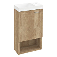 Dulap baie lavoar 30 x 53 x 16.5 cm MDF stejar Sapho Latus