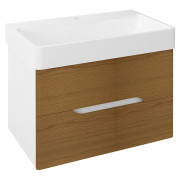 Dulap lavoar fronturi stejar masiv Sapho Mediena 80