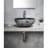 Lavoar rotund negru pictat 41 cm Sapho Priori