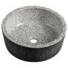 Lavoar rotund ceramic artizanal 41 cm Sapho Priori pe blat