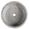 Lavoar rotund ceramic artizanal 41 cm Sapho Priori pe blat
