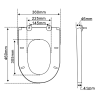 Capac WC Hygie Soft Close 46 x 36 Capac WC Hygie Soft Close 46 x 36