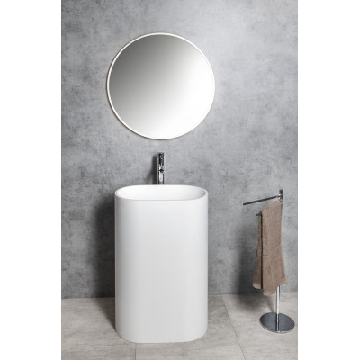 Lavoar baie oval freestanding marmura compozit 56.5 x 36.2 x 85 Sapho Trevia Lavoar baie oval freestanding marmura compozit 56.5 x 36.2 x 85 Sapho Trevia
