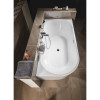 Cada baie acril de colt Tibera Freestanding 170 cm v. dreapta