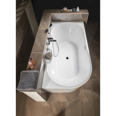 Cada baie acril de colt Tibera Freestanding 170 cm v. dreapta