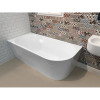 Cada baie acril de colt Tibera Freestanding 170 x 80 cm v. stanga
