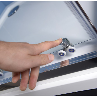 Cabina dus usa glisanta 100 x 100 Polysan Easy patrata