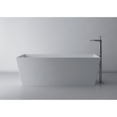 Cada baie Gelco Kvadrie Freestanding 159 x 65 cm marmura compozit