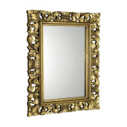 Oglinda cu rama sculptata handmade aurie antichizata 70 x 100 cm Antique Retro Glamour