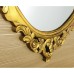 Oglinda ovala Retro Desna aurie cu rama din lemn sculptat 80x100
