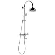 Set dus Sapho Kirke Retro cromat cu baterie inclusa