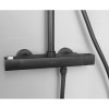 Set dus negru Sapho Dark cu baterie termostat