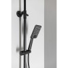 Set dus negru Sapho Dark cu baterie termostat